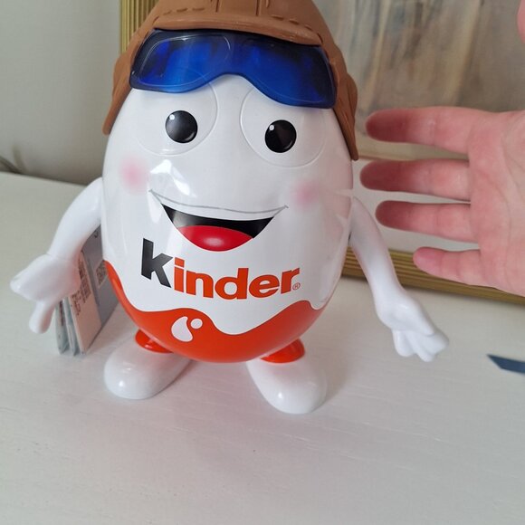 LARGE kinder Surprise Egg EMPTY container toy Pilot Aviator Plastic - Picture 2 of 4